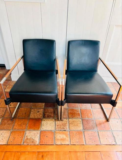 Bert Plantagie Gable fauteuils, 2 stuks, Huis en Inrichting, Fauteuils, Zo goed als nieuw, Leer, 50 tot 75 cm, Minder dan 75 cm