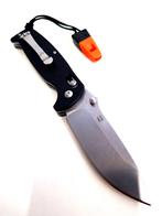 Ganzo G7412 Whistle zwart Outdoor Sport Zakmes, Verzenden, Nieuw
