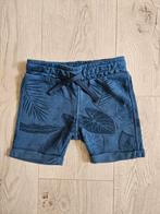 Donkerblauwe short met bladprint Hema maat 86/92, Kinderen en Baby's, Babykleding | Maat 86, Ophalen of Verzenden, Jongetje, Zo goed als nieuw