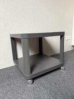 Grijze bijzettafel met wieltjes TINGBY IKEA, Gebruikt, Vierkant, Modern, Ophalen