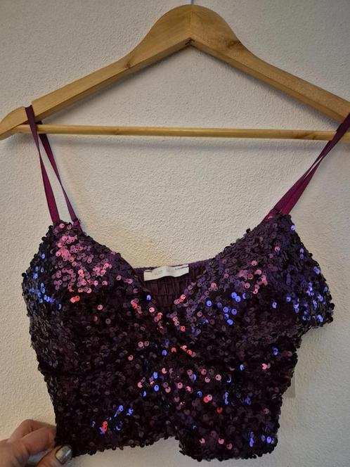 Sexy paarse party disco festival bustier pailletten top, Kleding | Dames, Tops, Nieuw, Paars, Zonder mouw, Ophalen of Verzenden