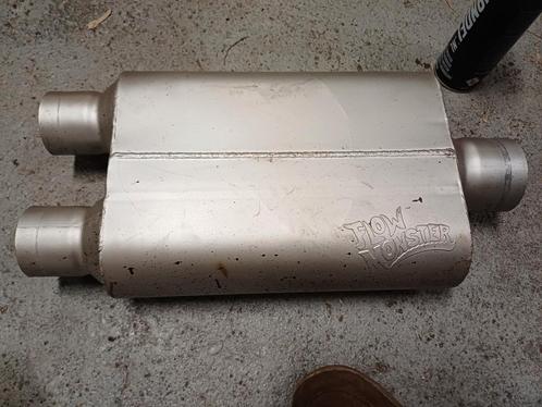Flowmonster flowmaster demper usa v8 2x2.5" / 67mm 1x3" 76mm, Auto-onderdelen, Uitlaatsystemen, Gebruikt, Ophalen of Verzenden