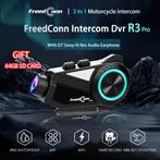 FreedConn R3 Pro intercom&camera + 64GB SD kaart, Motoren, Ophalen of Verzenden, Zo goed als nieuw