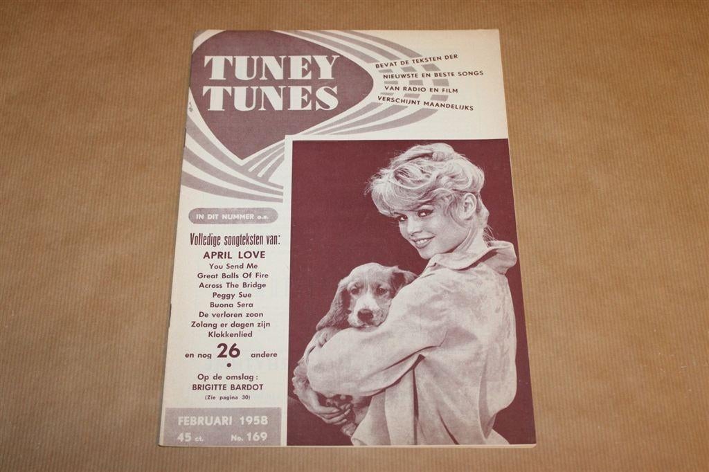Tuney Tunes - No. 169 - 1958 - Met Brigitte Bardot !!, Ophalen of Verzenden, 1940 tot 1960, Knipsel(s)