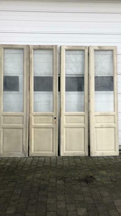 Prachtig antieke ensuitedeuren uit 1912, Doe-het-zelf en Verbouw, Deuren en Horren, Zo goed als nieuw, Binnendeur, 215 cm of meer