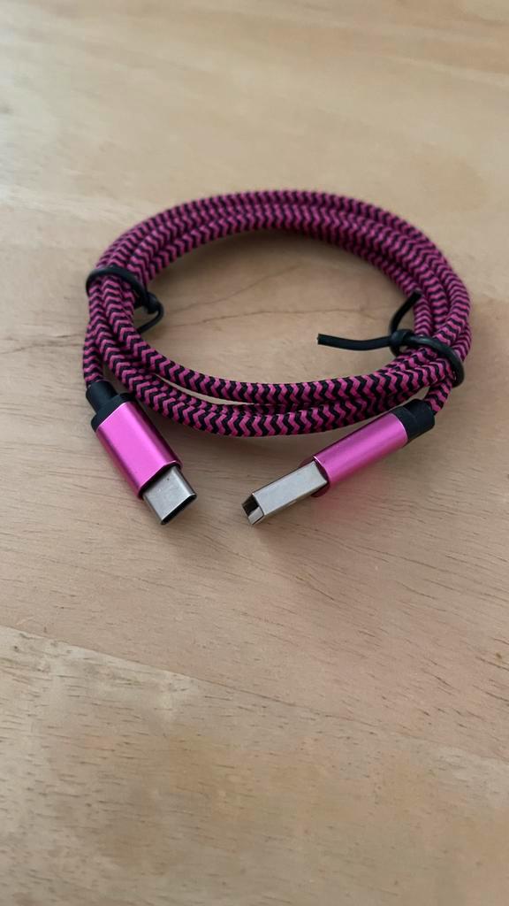 USB naar USB-C Kabel – Sterke Gevlochten Oplaadkabel, Telecommunicatie, Mobiele telefoons | Telefoon-opladers, Nieuw, Apple iPhone