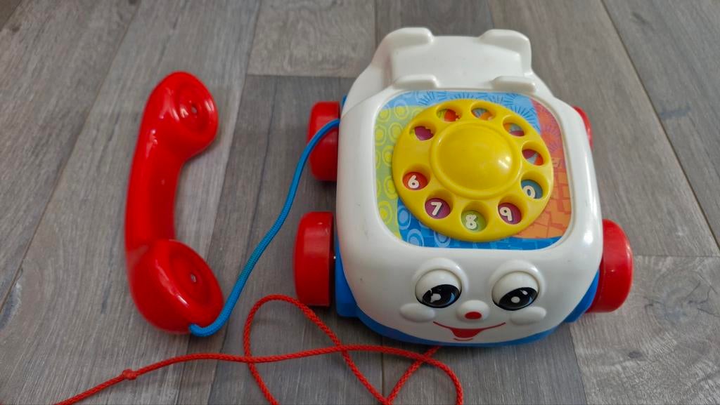 Fisher Price telefoon met wieltjes, Ophalen of Verzenden, Gebruikt, Auto, Met wieltjes