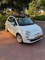 Fiat 500C Cabrio in wit/creme uitvoering, Beige, Leder en Stof, Wit, Handgeschakeld