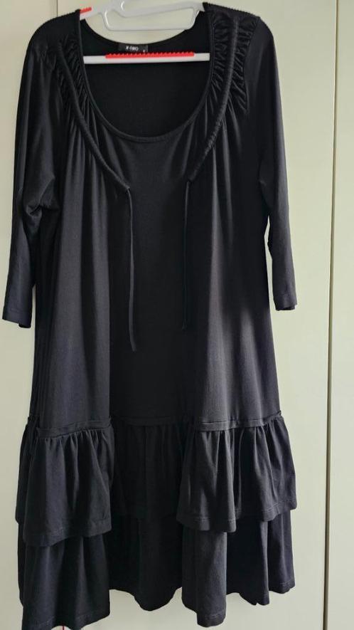 X-two🌺Prachtige zwarte jurk mt 44🎀Als nieuw, Kleding | Dames, Jurken, Zo goed als nieuw, Maat 42/44 (L), Zwart, Knielengte, Ophalen