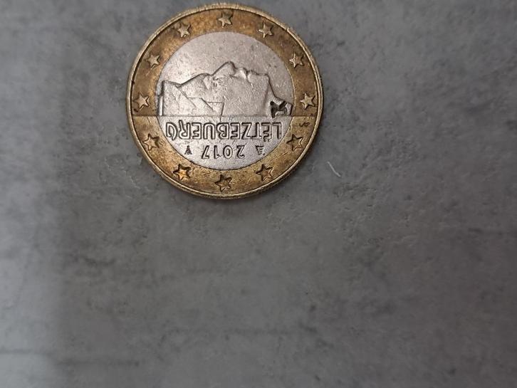 1 euro munt 2017 Luxemburg met K, Postzegels en Munten, Munten | Europa | Euromunten, Losse munt, 1 euro, Luxemburg, Ophalen of Verzenden