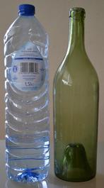 antieke frans wijnfles mondgeblazen w37, Antiek en Kunst, Antiek | Glas en Kristal, Ophalen