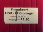 ⚽ Ticket oefenduel ASVB - Fc Groningen 2001/2002 ⚽, Ophalen of Verzenden, Zo goed als nieuw, Overige binnenlandse clubs, Overige typen