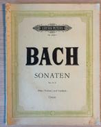Bach Sonaten voor Viool - Edition Peters, Gebruikt, Klassiek, Ophalen of Verzenden, Viool of Altviool