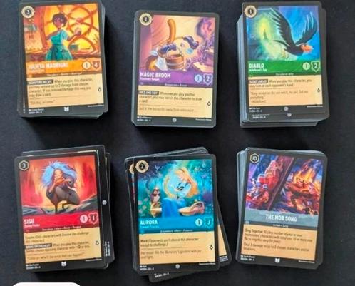 Lorcana - set 4 ursula's return - 150+ bulk, Hobby en Vrije tijd, Verzamelkaartspellen | Overige, Zo goed als nieuw, Meerdere kaarten