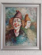 Clowns schilderij, Antiek en Kunst, Ophalen of Verzenden