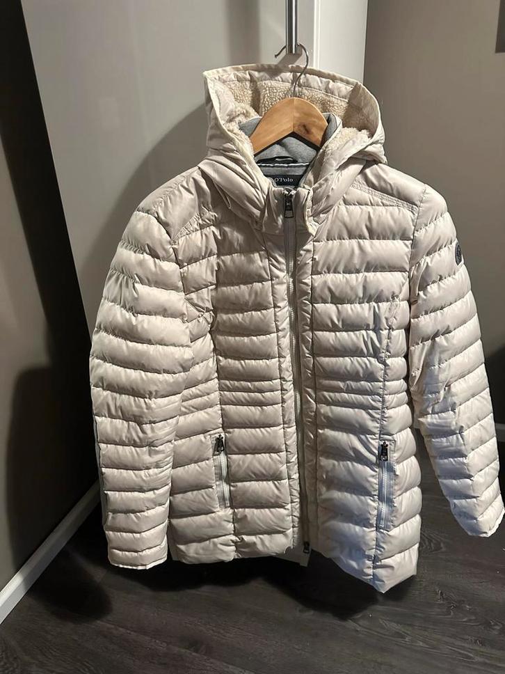 Marc O'Polo gewatteerde jas - Beige - Maat 42, Kleding | Dames, Jassen | Winter, Zo goed als nieuw, Maat 42/44 (L), Beige, Ophalen of Verzenden
