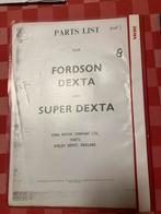 Instructieboekje fordson dexta en super dexta engelstalig, Ophalen of Verzenden