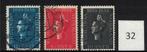 310 -312 gestempeld (32) € 0.20, Postzegels en Munten, Postzegels | Nederland, Ophalen of Verzenden, T/m 1940, Gestempeld