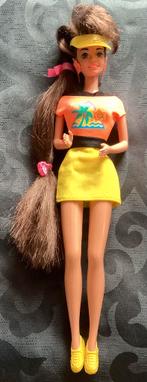 Barbie Glitter Hair,Long Brunette hair,1993 Mattel,#10966, Verzamelen, Poppen, Ophalen, Zo goed als nieuw, Pop