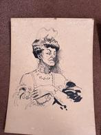 Originele Engelse karikaturen ca. 1900 – gesigneerd “Osmonde, Antiek en Kunst, Ophalen