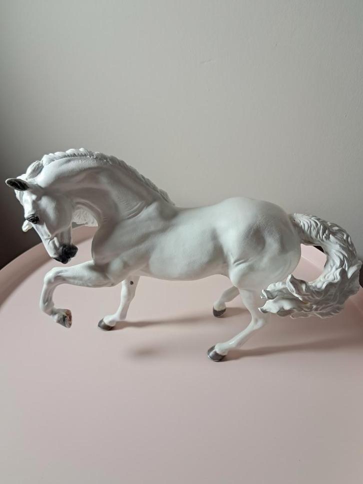 Breyer repaint lusitano, Verzamelen, Dierenverzamelingen, Zo goed als nieuw, Beeldje of Figuurtje, Paard, Ophalen of Verzenden