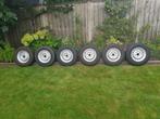 8 st. 185R14C € 50/stuk complete aanhangerwielen, 14 inch, Band(en), Zomerbanden, Bestelwagen