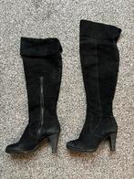 Gabor overknie laarzen suede 36,5, Hoge laarzen, Zwart, Gabor, Ophalen of Verzenden