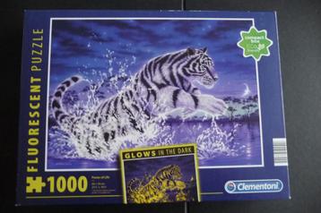 KLASSE FLUORESCENT PUZZEL GLOW IN THE DARK CLEMENTONI NIEUW beschikbaar voor biedingen