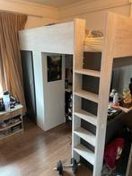 1 persoons hoogslaper met bureau en kledingkast, Ophalen, Zo goed als nieuw, Hoogslaper