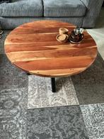 Houten Salontafel - Rond(ZitMaxx Wonen), Gebruikt, Minder dan 50 cm, Eikenhout, Rond