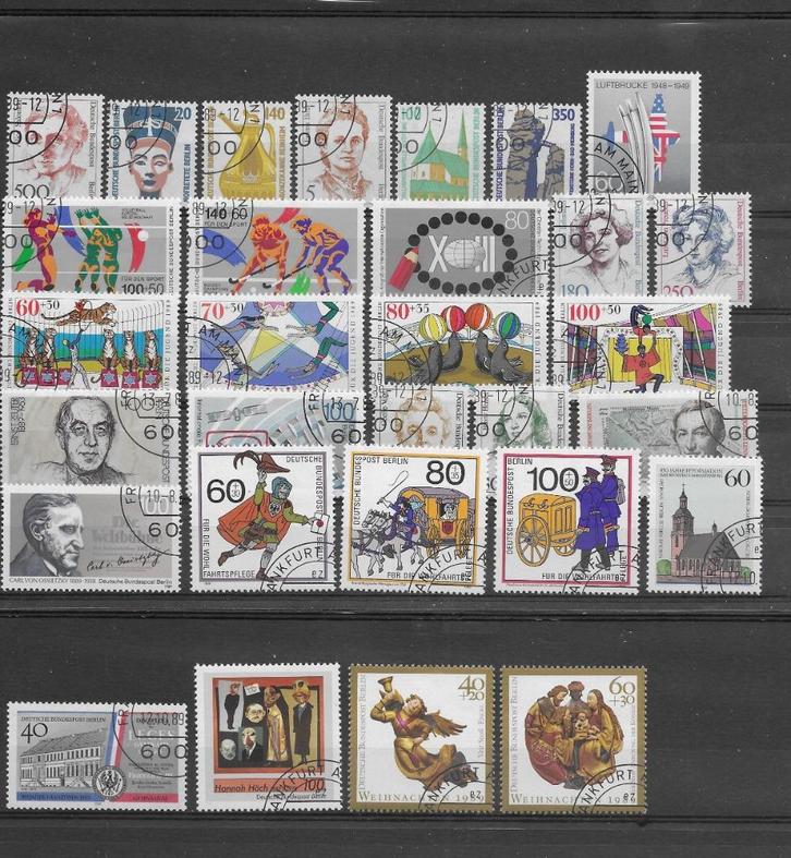 Berlijn, jaargang 1989, gestempeld, kompleet., Postzegels en Munten, Postzegels | Europa | Duitsland, Gestempeld, Overige periodes