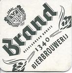 Viltje Brand bier - Nederlands oudste Bierbrouwerij, Verzamelen, Ophalen of Verzenden, Zo goed als nieuw, Viltje(s), Brand