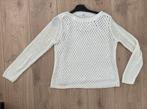 Grof gebreide trui met hemdje, Kleding | Dames, Truien en Vesten, Wit, Maat 42/44 (L), Ophalen of Verzenden, Gedragen