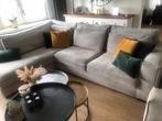 Beige hoekbank plus loveseat, Ophalen, Gebruikt, Stof