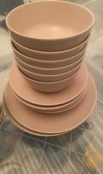 Ikea roze bordenset., Ophalen of Verzenden