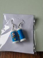 Pringles Oorbellen - Unieke RVS Hangers, Overige materialen, Hangers, Blauw, Nieuw