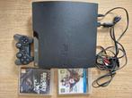 PlayStation 3, controller, 2 games, Spelcomputers en Games, Ophalen of Verzenden, 160 GB, Met 1 controller, Slim