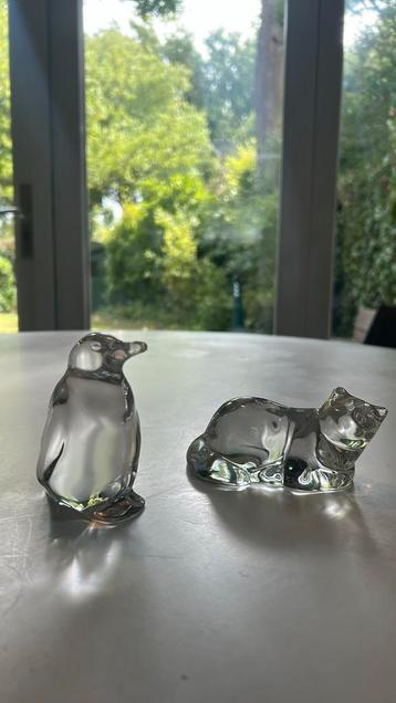 Pinguïn en kat decoratief kristalglas Villeroy & Boch beschikbaar voor biedingen