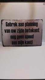 Humoristische Wanddecoratie Aluminium 20x30cm, Ophalen of Verzenden, Nieuw