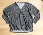 Overslagtop grijs zwart elastiek | 44 | Exxcellent, Kleding | Dames, Tops, Maat 42/44 (L), Ophalen of Verzenden, Zo goed als nieuw