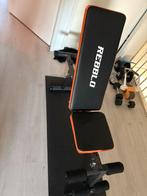 Verstelbare gymbank, met verstelbare halterset, Ophalen, Zo goed als nieuw, Benen, Fitnessbank
