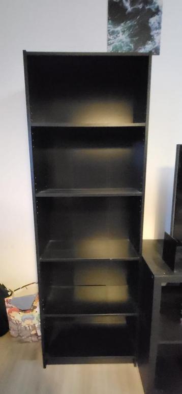 Ikea FINNBY boekenkasten zwart met planken beschikbaar voor biedingen