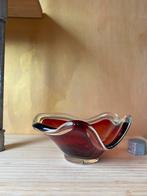 Rode glazen vintage schaaltje, Ophalen of Verzenden