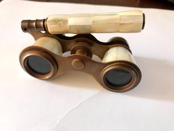 antieke verre- Toneelkijker Grace Parelmoer mother of pearl beschikbaar voor biedingen