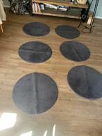 Vloerkleed rond 6 stuks, Ophalen of Verzenden, Zo goed als nieuw, Grijs, Rond