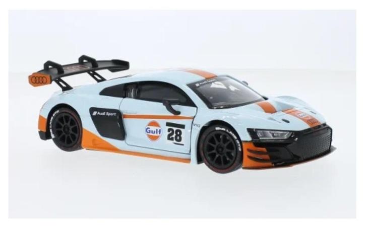 Motormax Audi R8 LMS GT3 Gulf / Schaal 1:24 / NIEUW, Hobby en Vrije tijd, Modelauto's | 1:24, Nieuw, Auto, Motormax, Ophalen of Verzenden