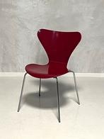 Fritz Hansen vlinderstoel Arne Jacobsen vintage bordeauxrood, Gebruikt, Vintage, Fritz Hansen, Eén