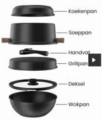 Cooking Totem Pannenset - Complete Kookset, Huis en Inrichting, Keuken | Potten en Pannen, Ophalen, Overige materialen, Inductieplaat