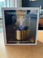 Tenderflame Lily Gold Giftset - Nieuw!, Nieuw, Ophalen of Verzenden, Metaal, Kandelaar