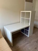 IKEA Kallax Bureau met Kast en 4 Opbergdozen, Ophalen, Gebruikt, Bureau